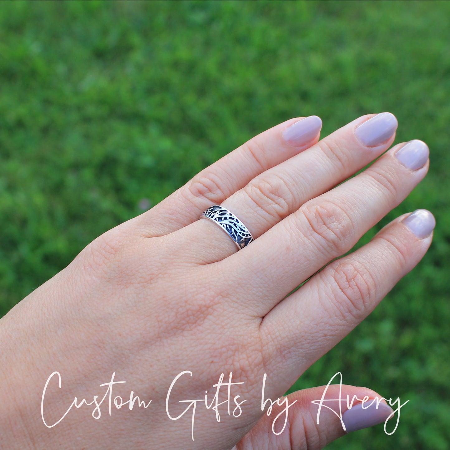 Sterling Silver Tree of Life Branches Ring