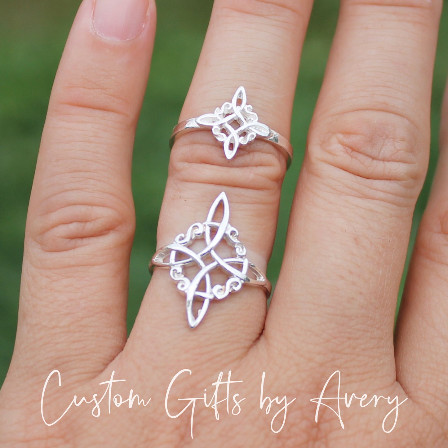 Sterling Silver Witches Knot Ring