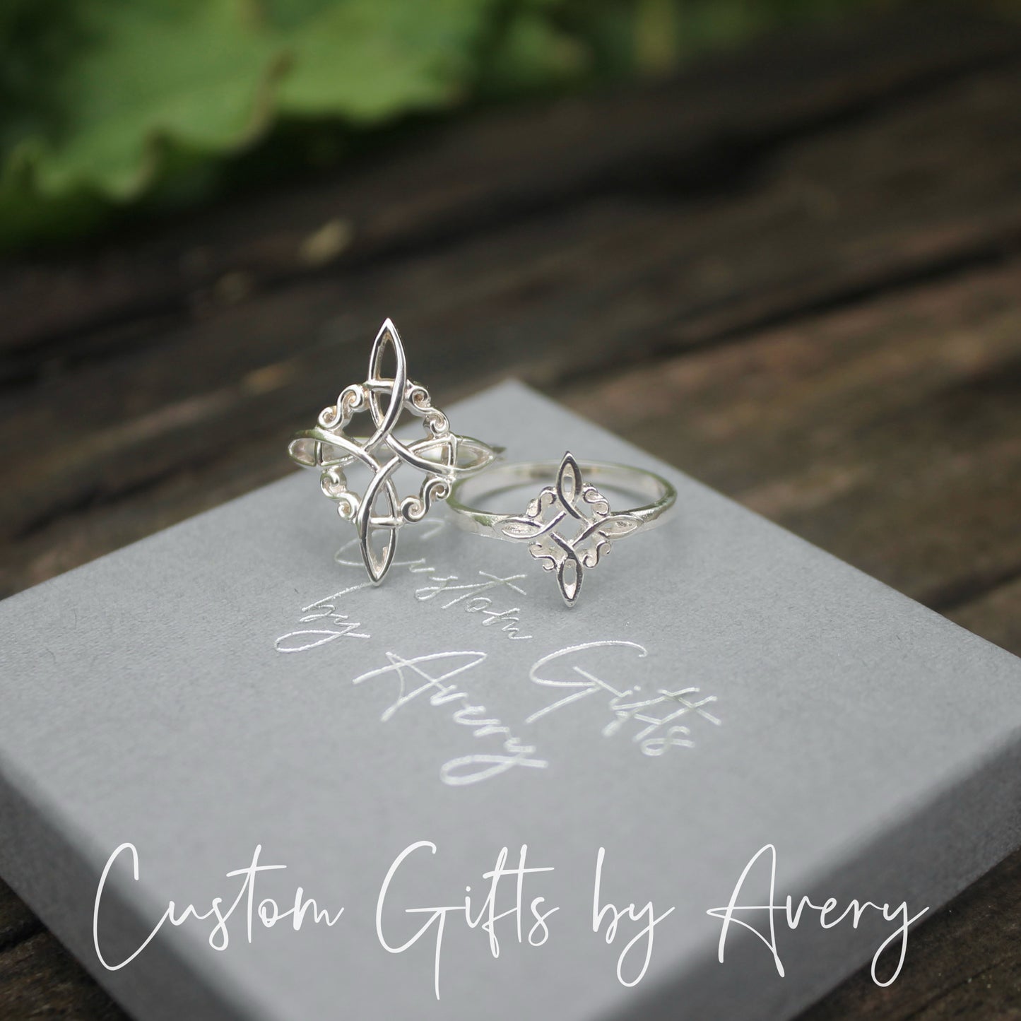 Sterling Silver Witches Knot Ring