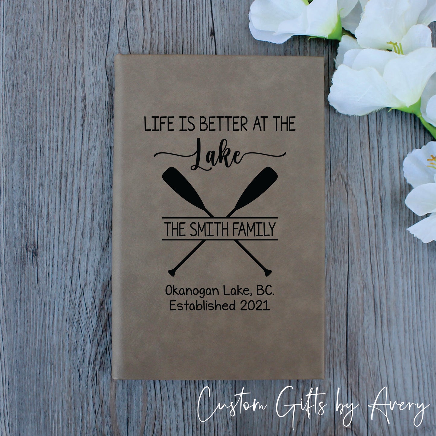 Personalized Cottage Journal ~ Life is Better by the Lake