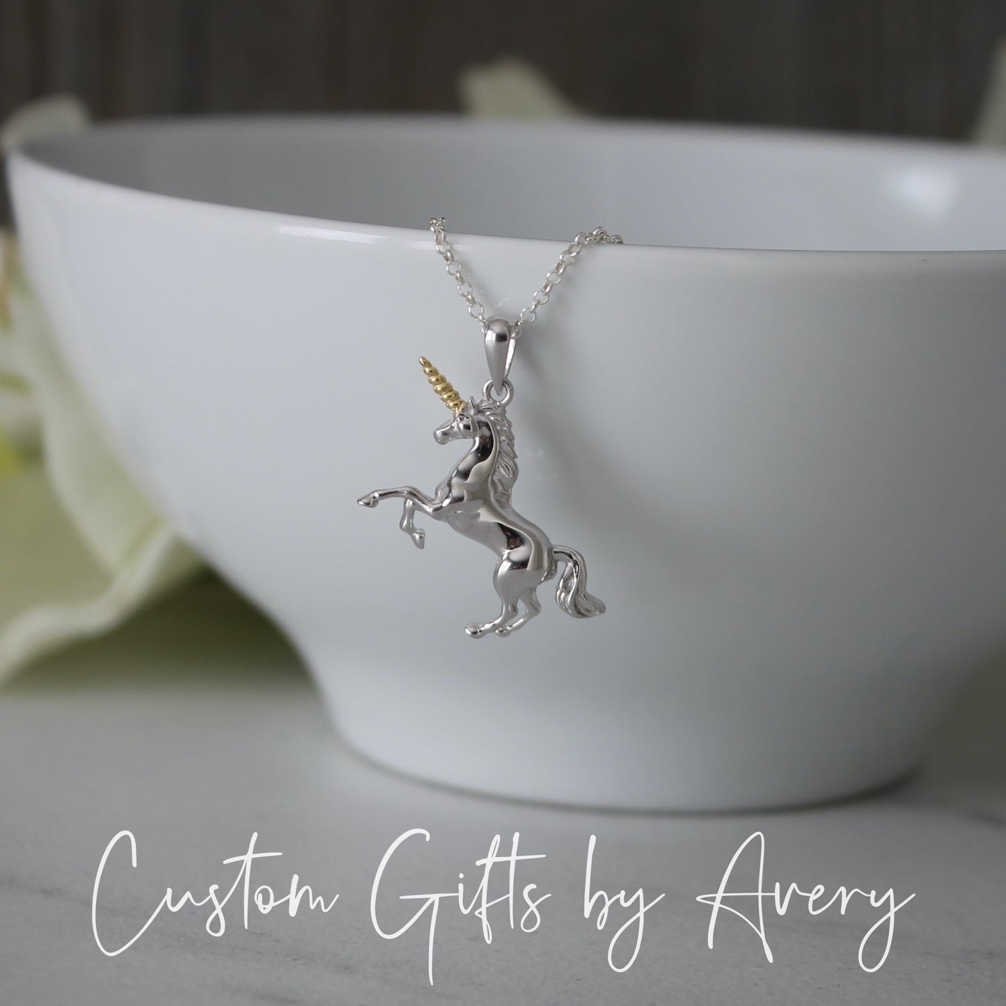 Sterling Silver Unicorn Necklace