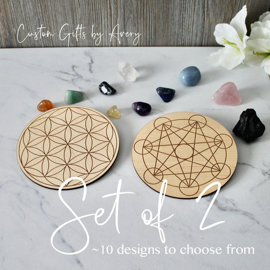 Crystal Charging Grids ~ Set of 2