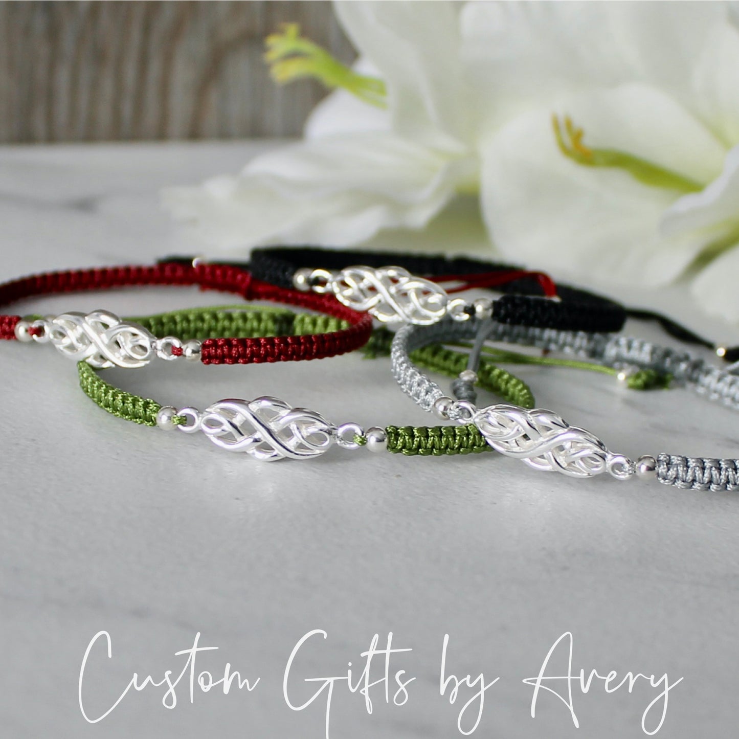 Adjustable Sterling Silver Celtic Bracelet