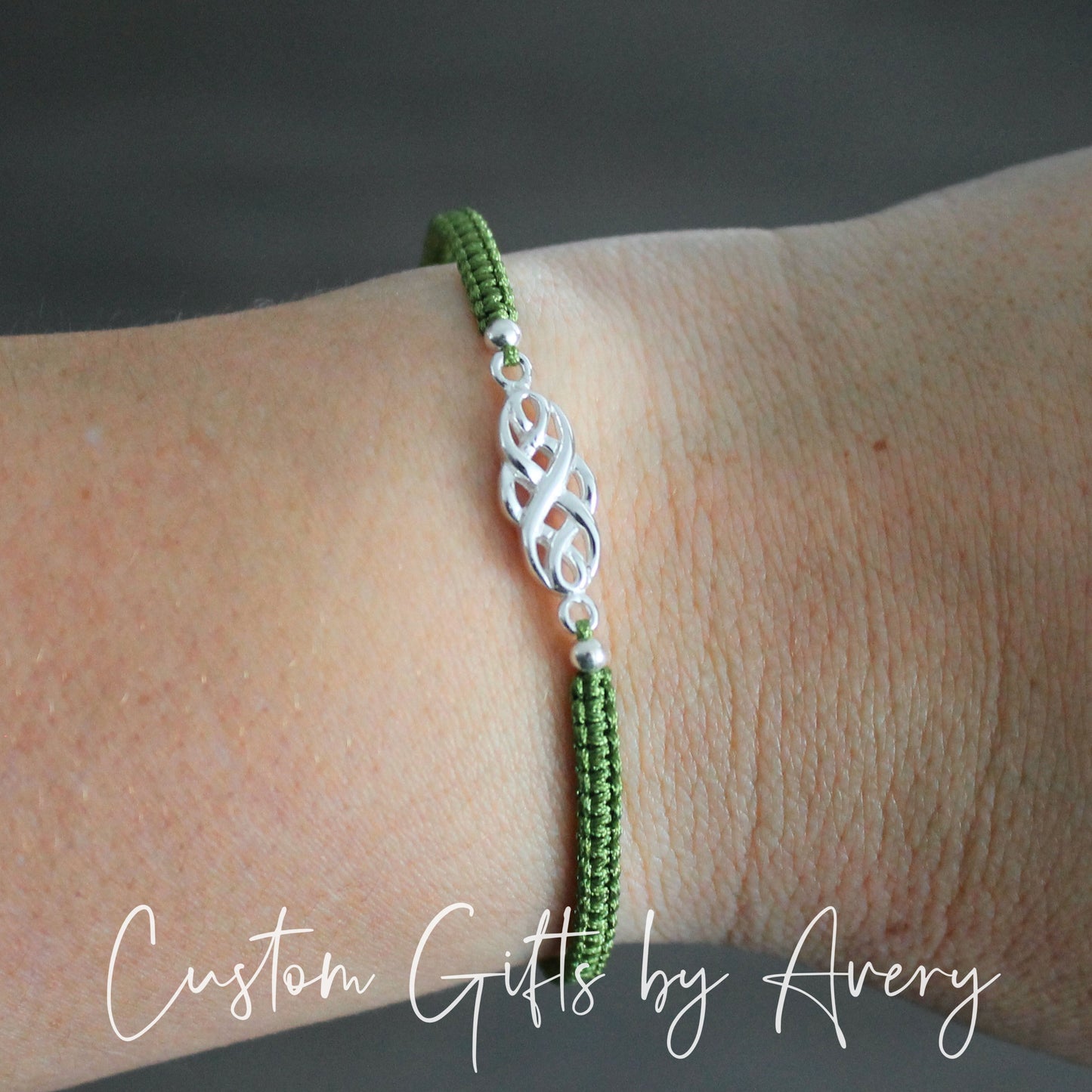 Adjustable Sterling Silver Celtic Bracelet