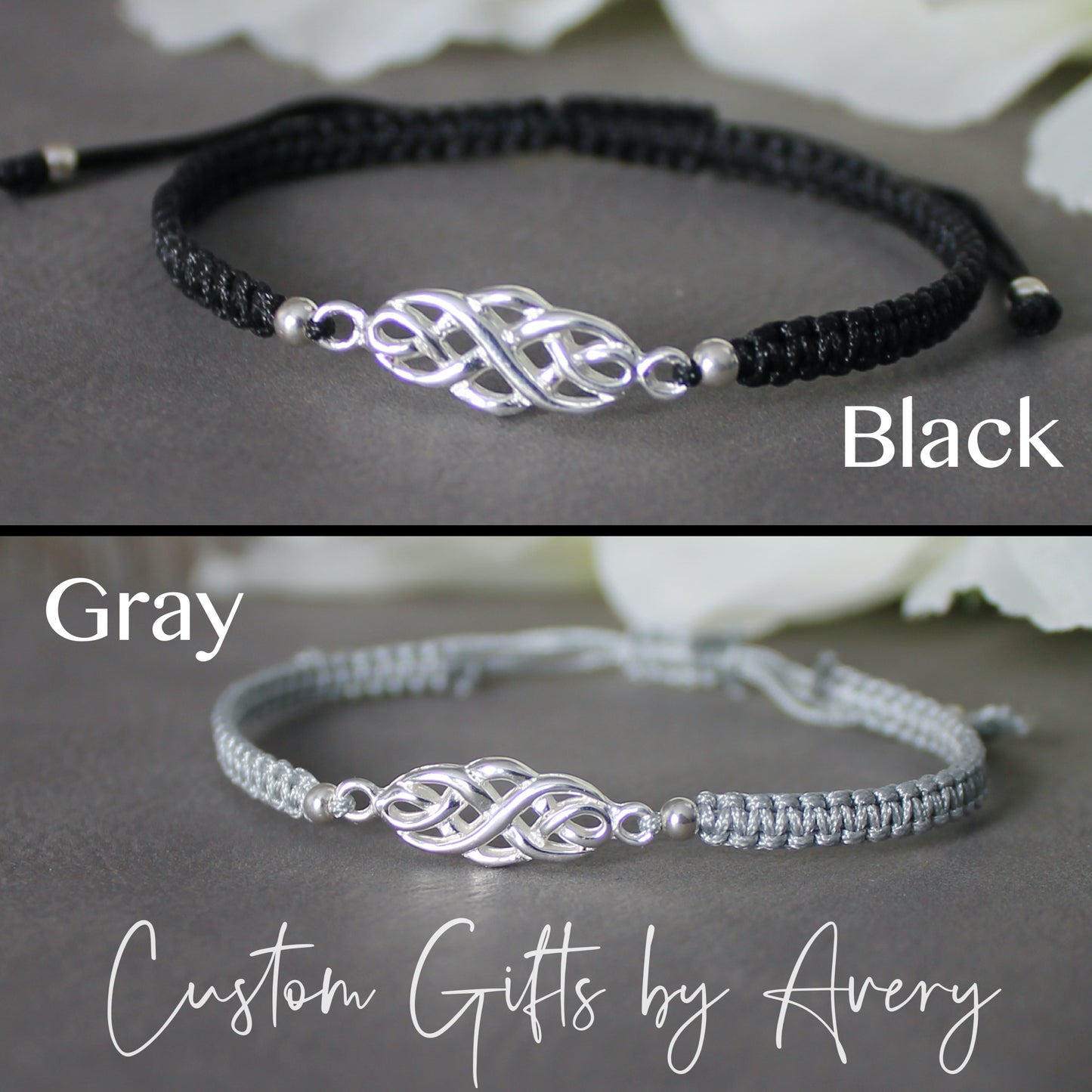 Adjustable Sterling Silver Celtic Bracelet