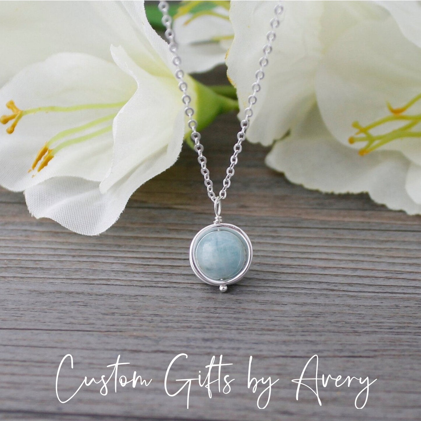 Aquamarine Gemstone Necklace