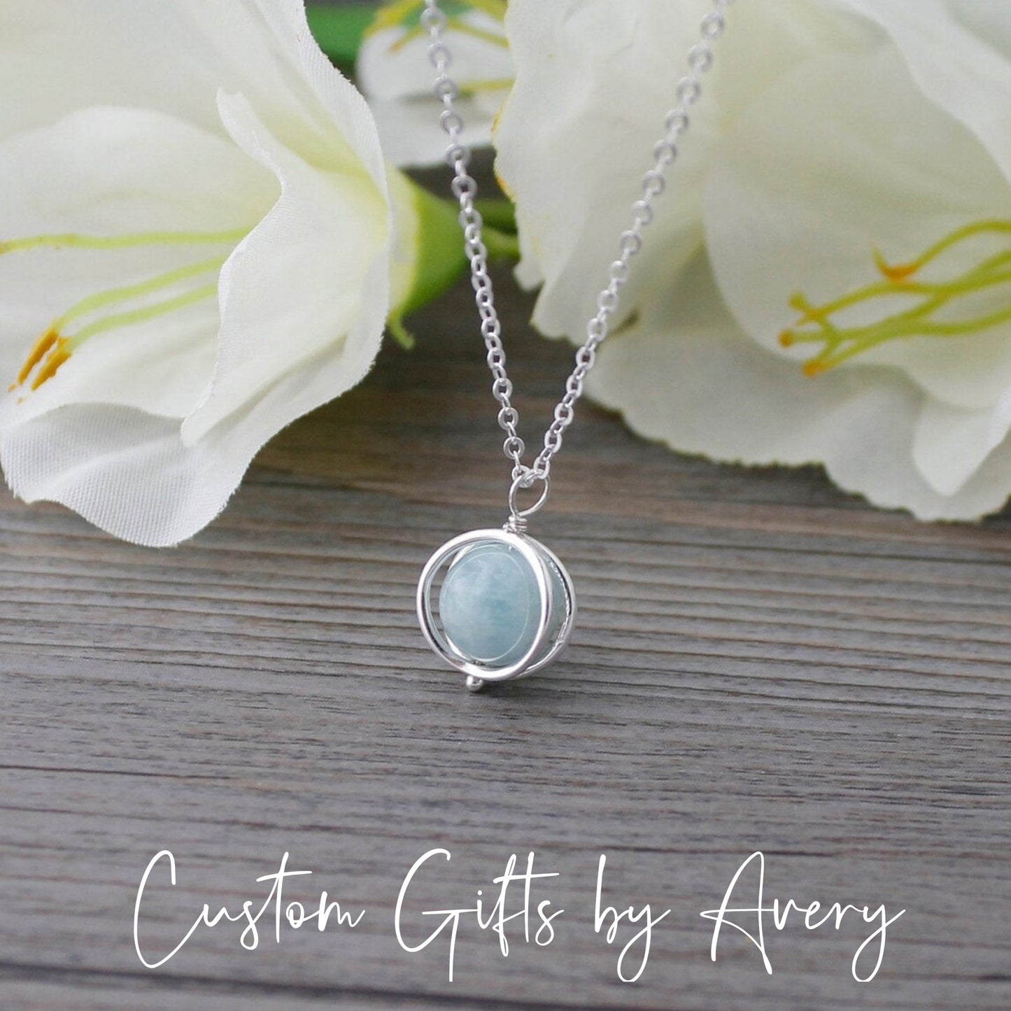 Aquamarine Gemstone Necklace