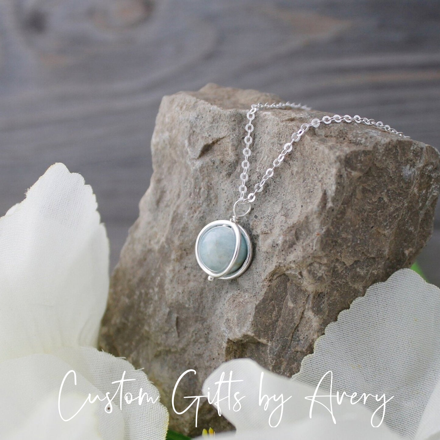 Aquamarine Gemstone Necklace