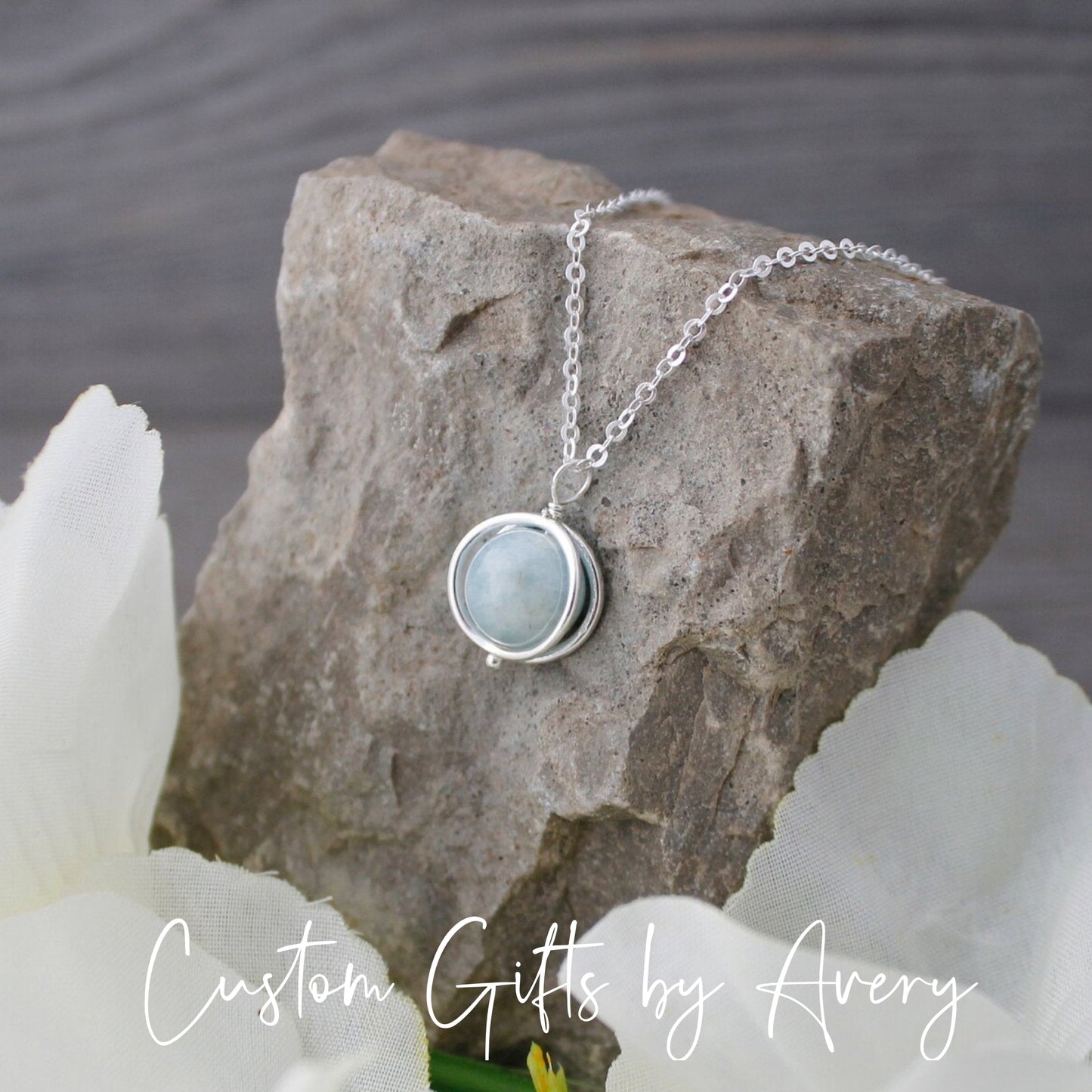 Aquamarine Gemstone Necklace