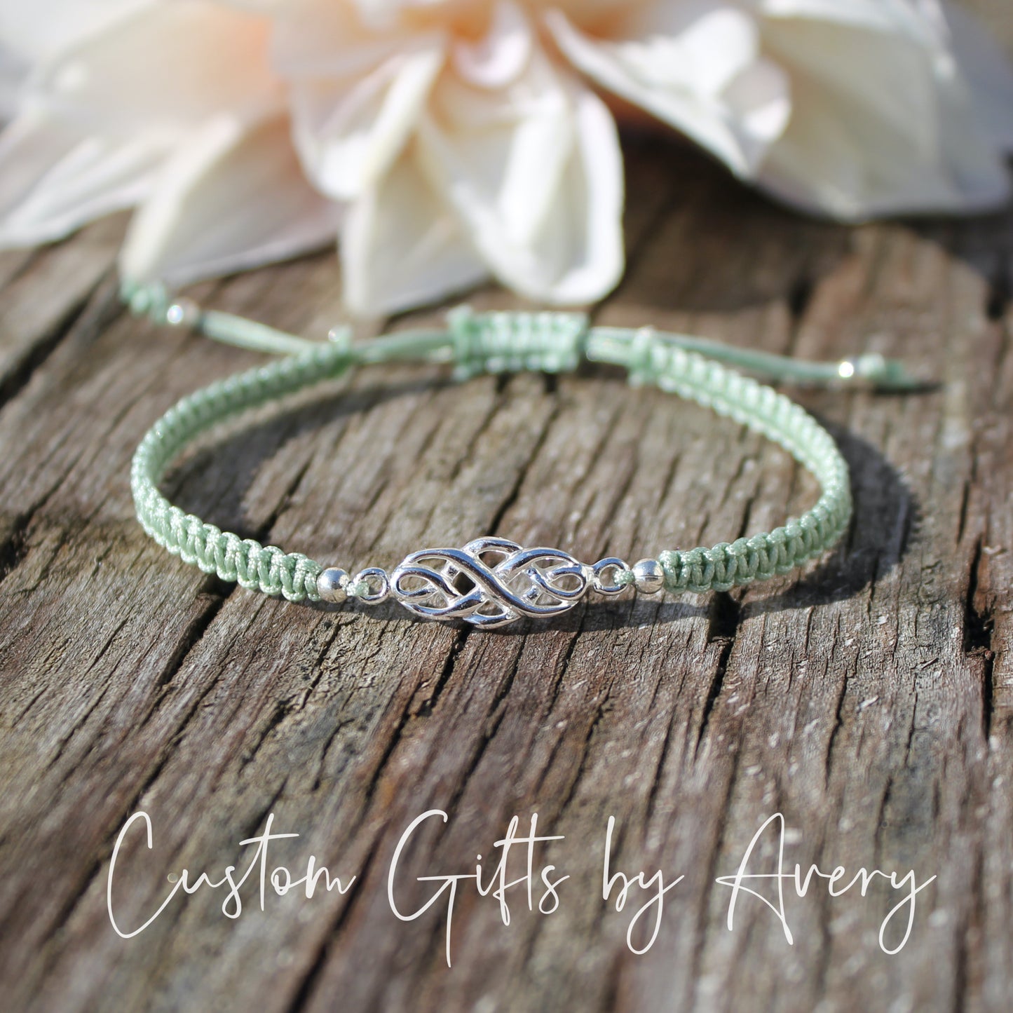 Adjustable Sterling Silver Celtic Bracelet