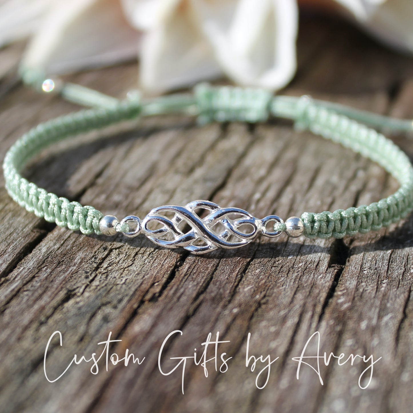 Adjustable Sterling Silver Celtic Bracelet