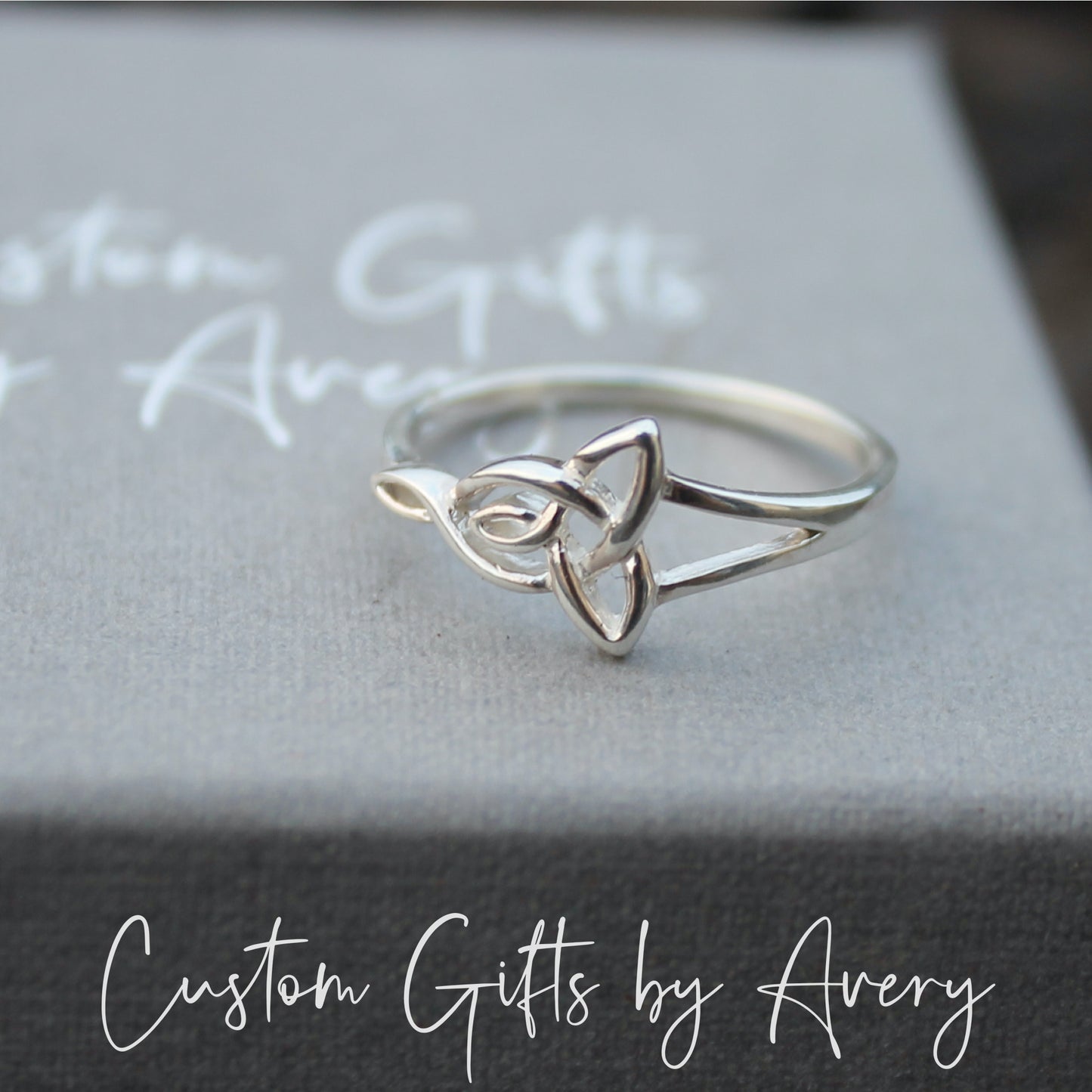 Sterling Silver Celtic Motherhood Knot Ring