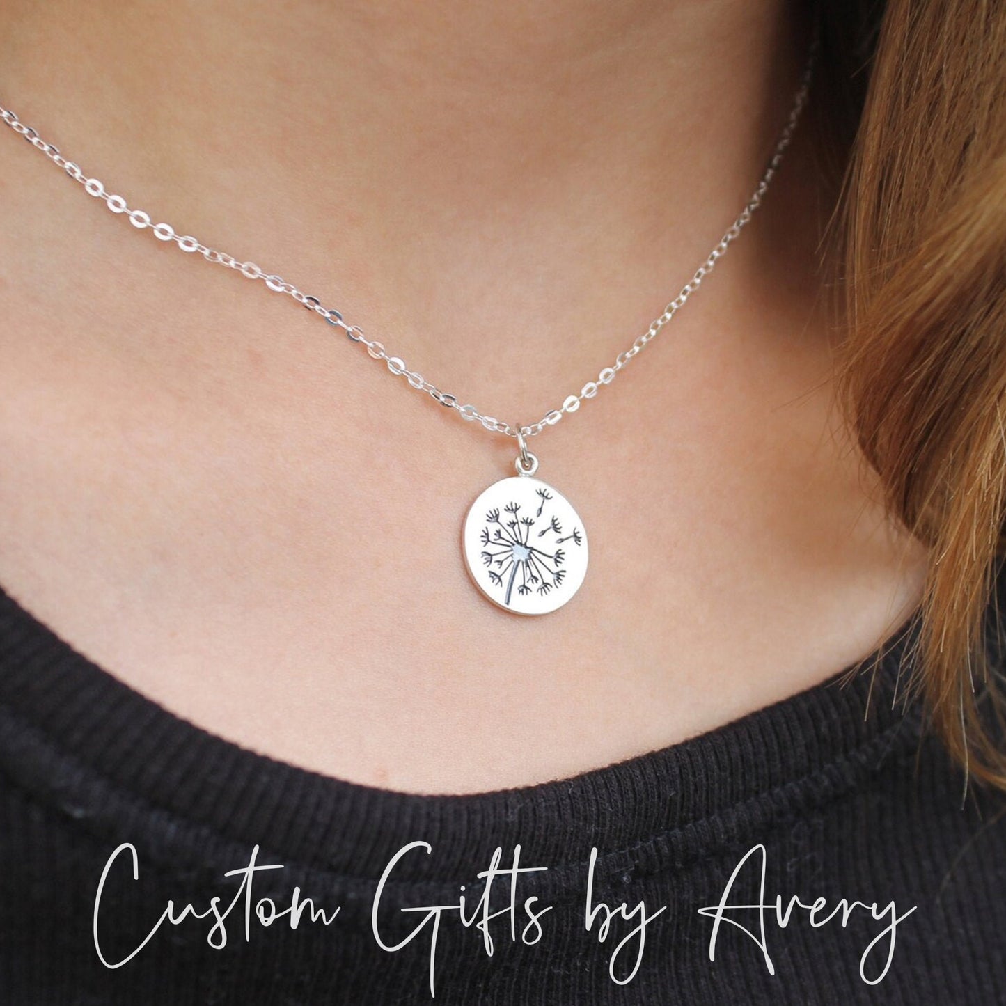 Sterling Silver Dandelion Wish Necklace