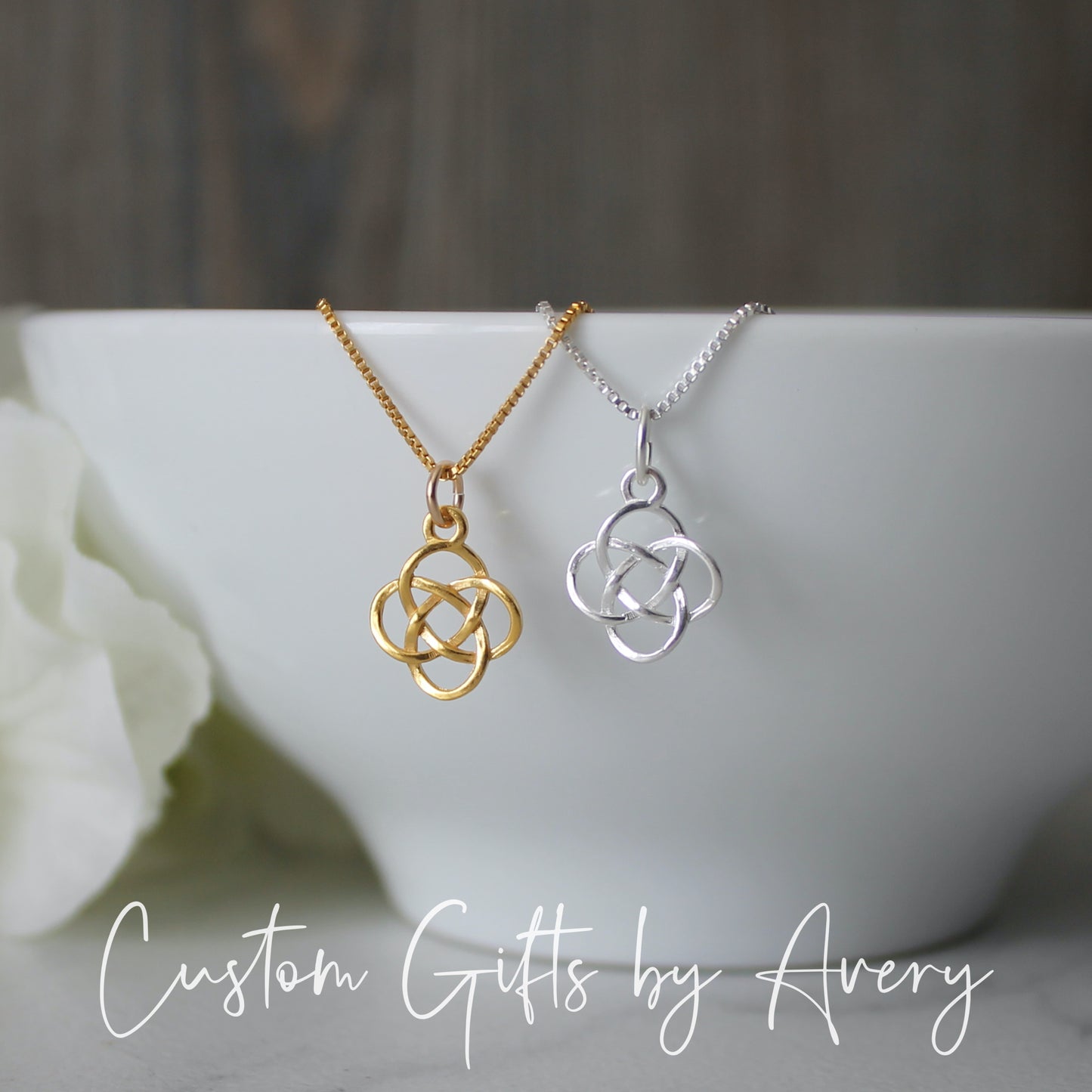 Sterling Silver Celtic Dara Knot Necklace