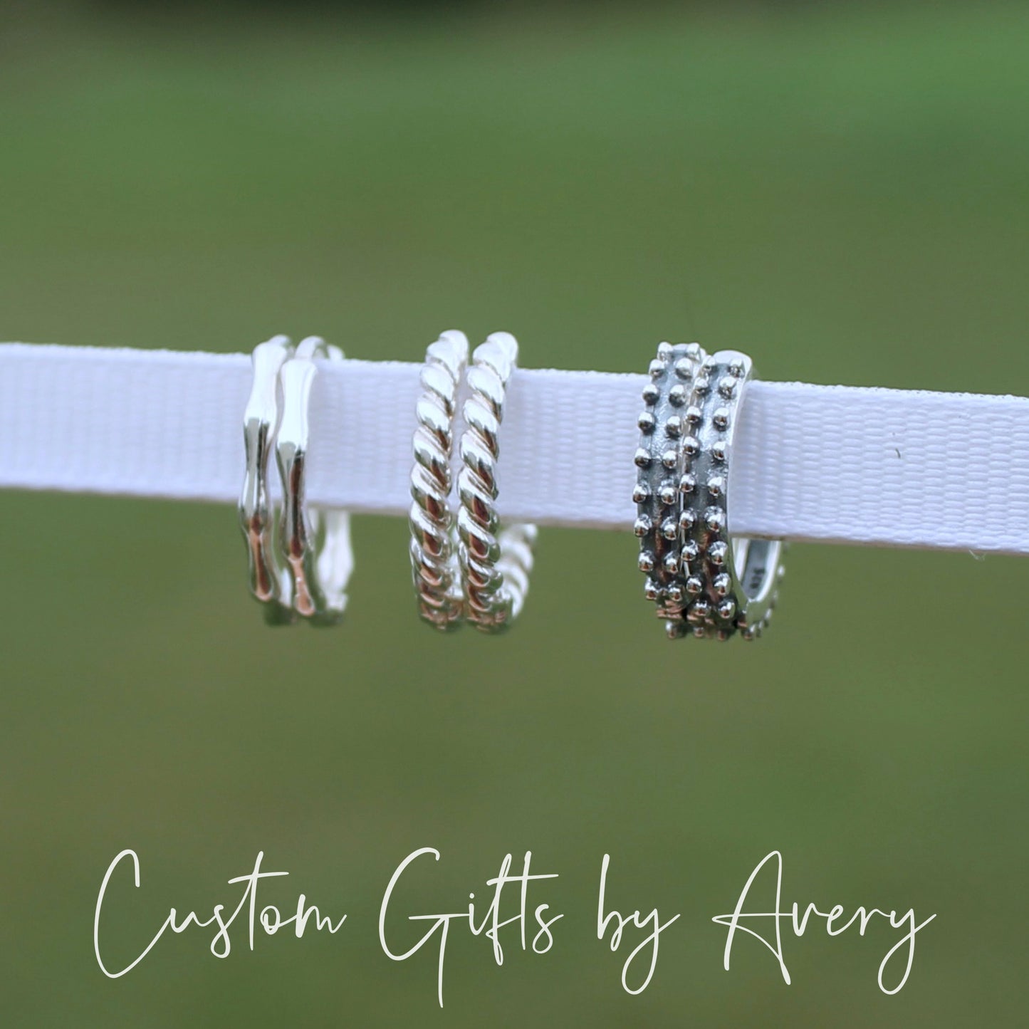 Sterling Silver Huggie Hoop Earrings