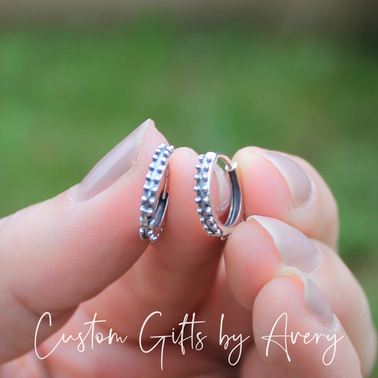 Sterling Silver Huggie Hoop Earrings