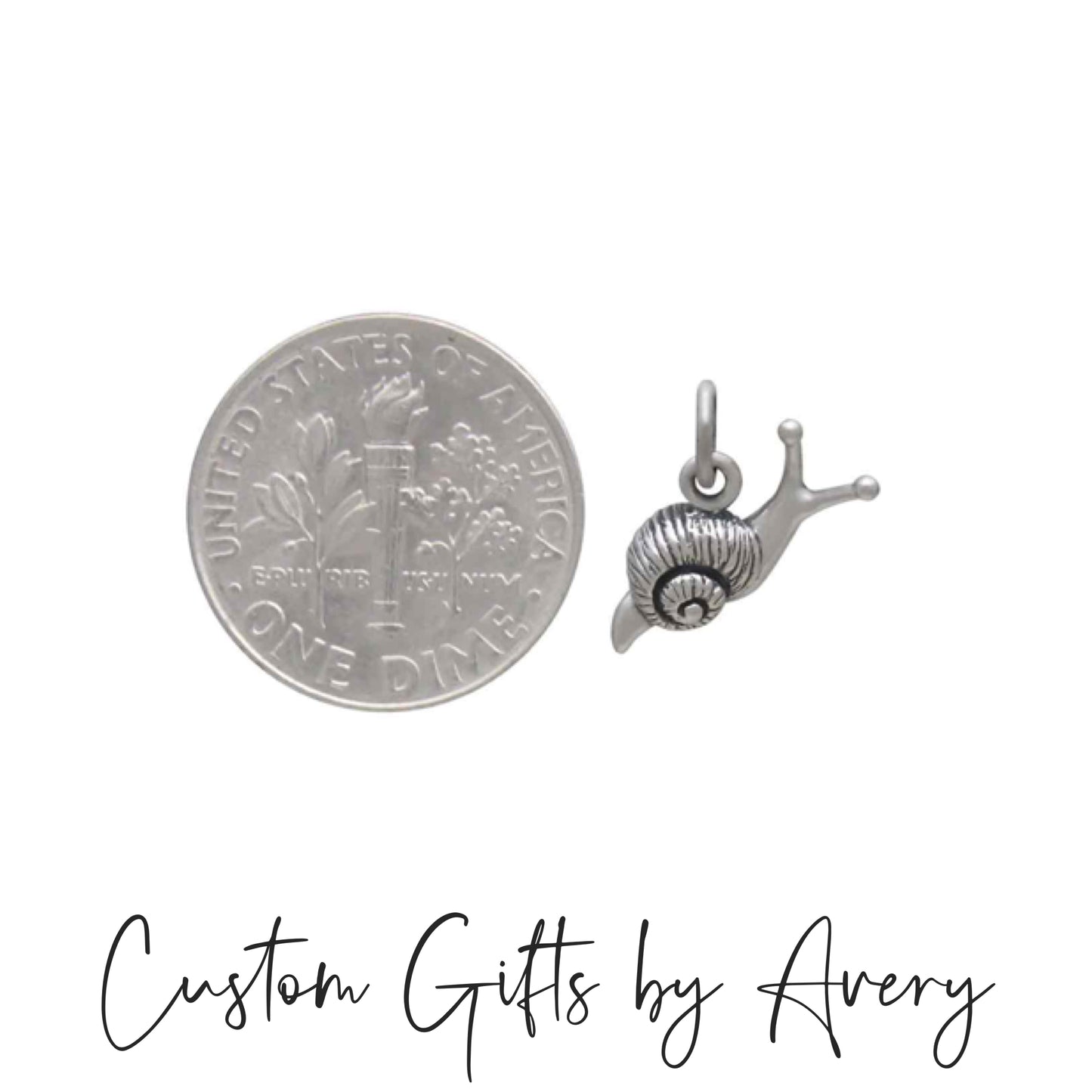 Tiny Sterling Silver Snail Necklace