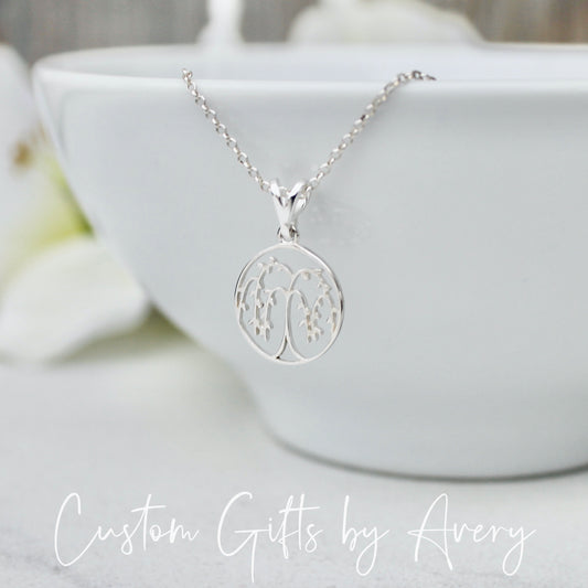 Sterling Silver Willow Tree Necklace