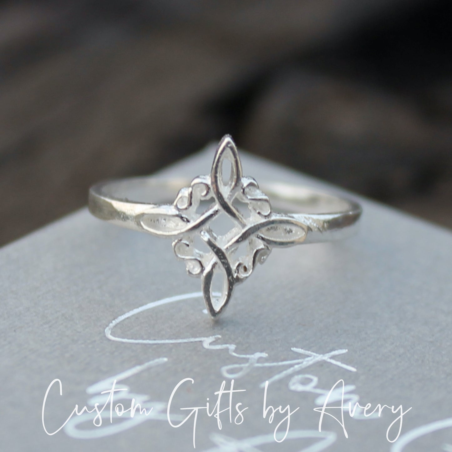 Sterling Silver Witches Knot Ring