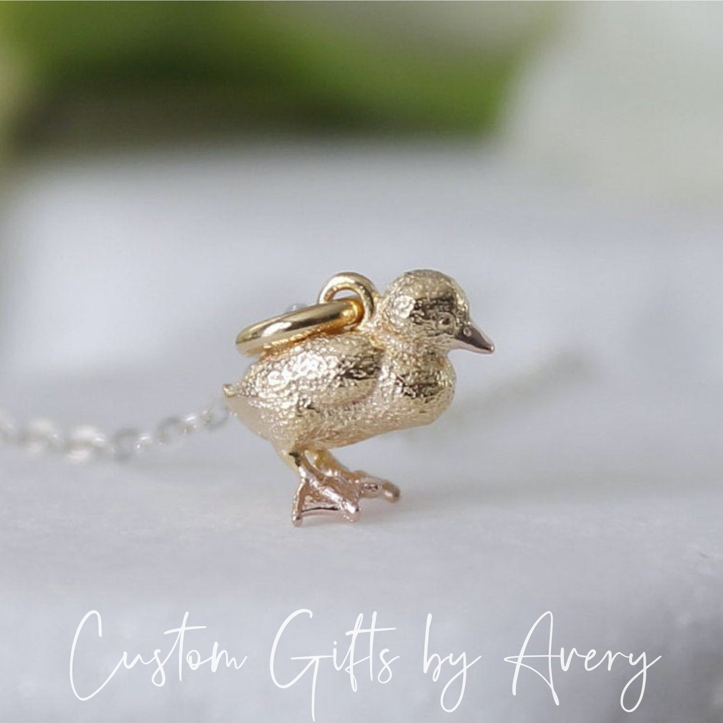 Tiny Baby Duckling Necklace