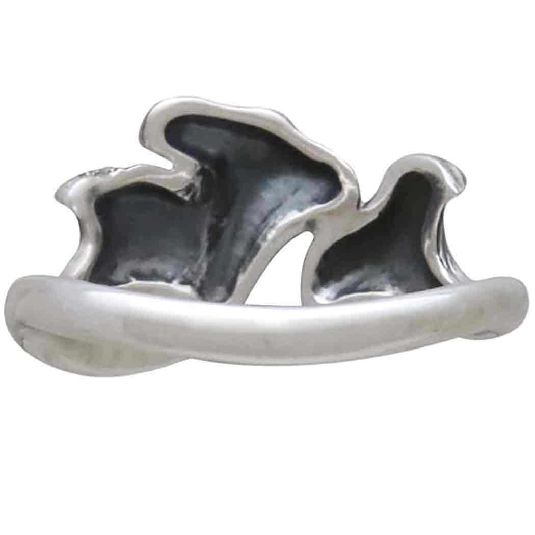 Sterling Silver Chanterelle Mushroom Ring