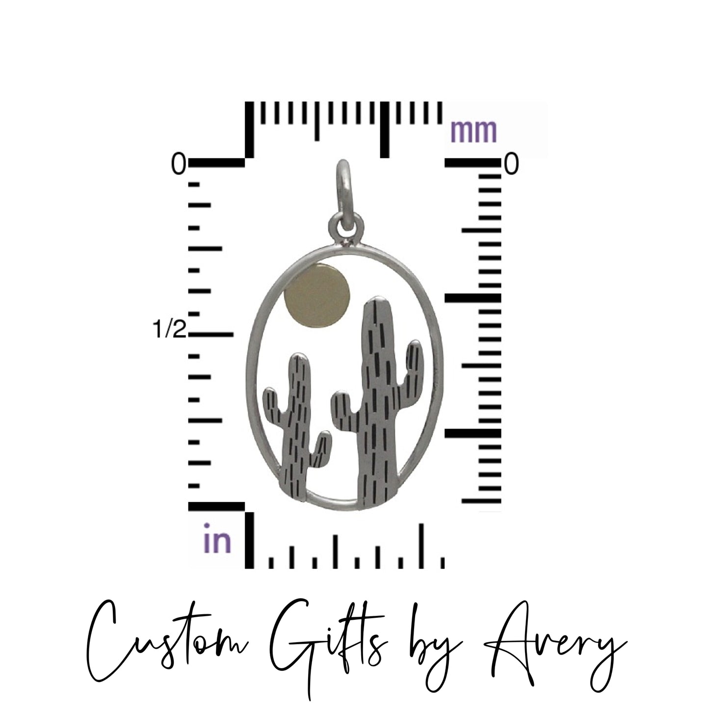 Sterling Silver Cactus Necklace