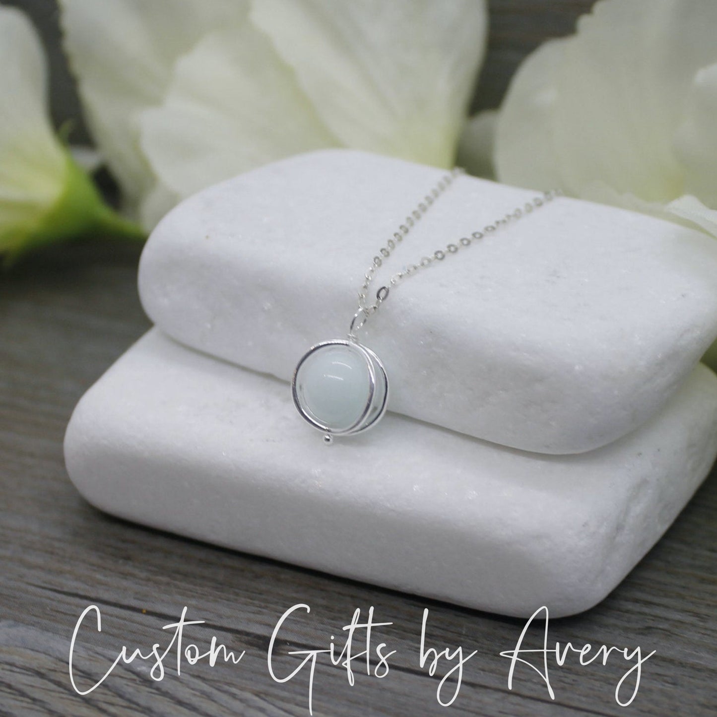 Raw Celestite Gemstone Necklace