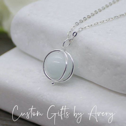 Raw Celestite Gemstone Necklace