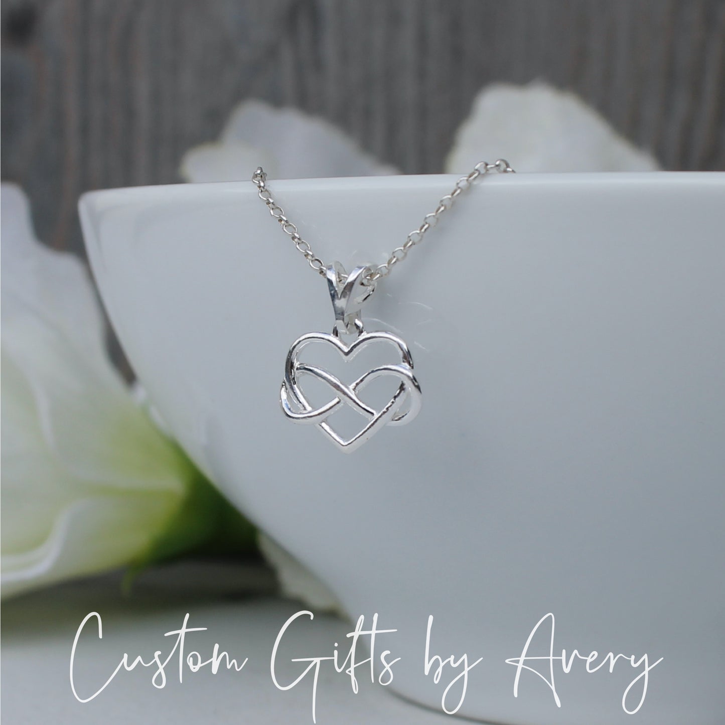 Sterling Silver Celtic Heart Necklace