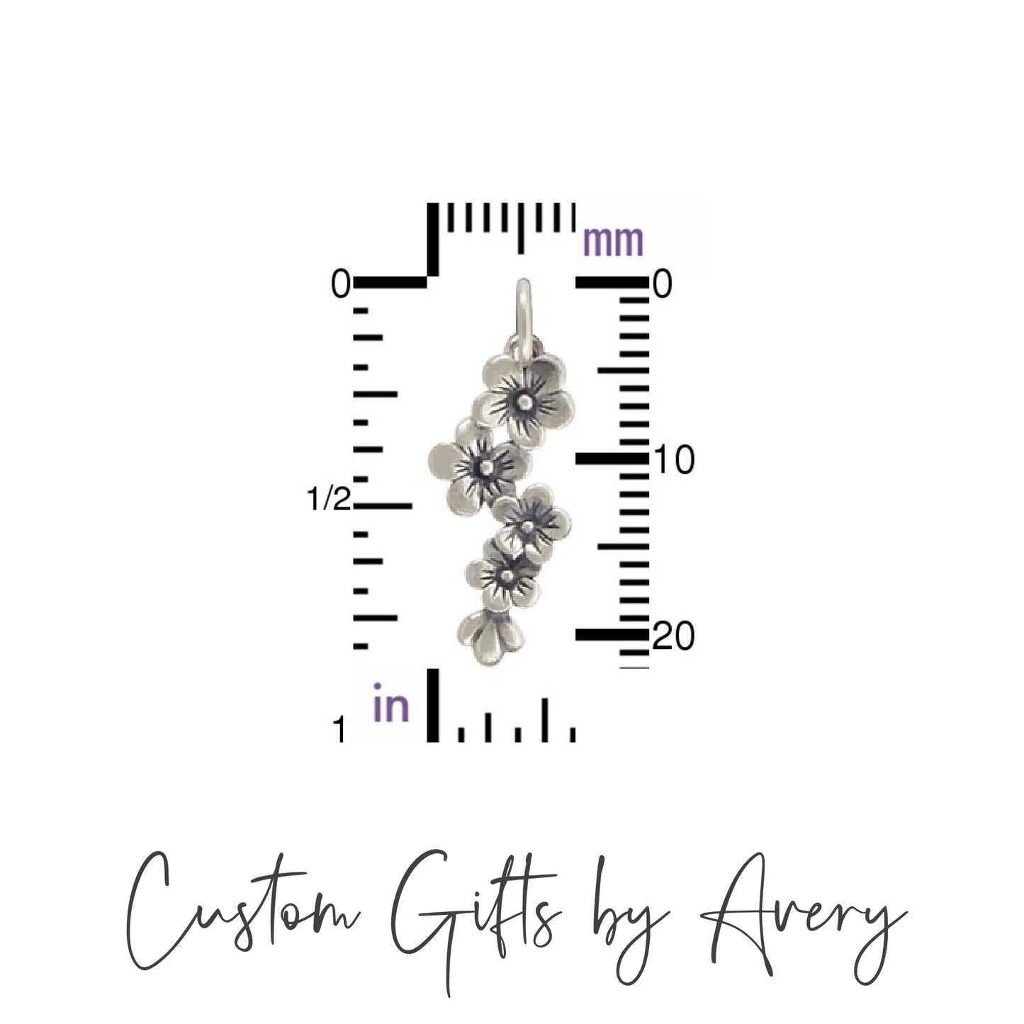 Sterling Silver Cherry Blossom Necklace