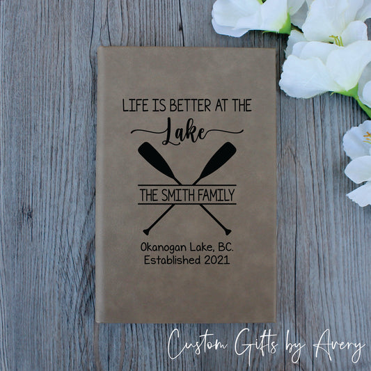 Personalized Cottage Journal ~ Life is Better by the Lake