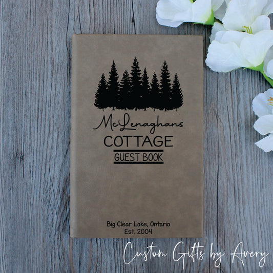 Personalized Cottage Guestbook ~ Forest