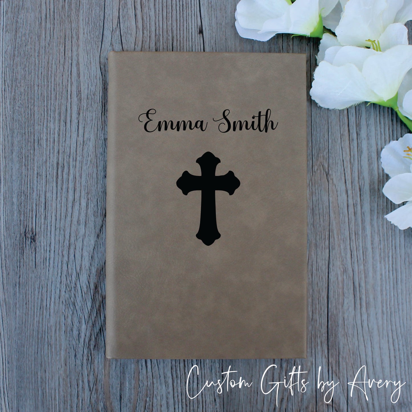 Personalized Keepsake Journal ~ Cross