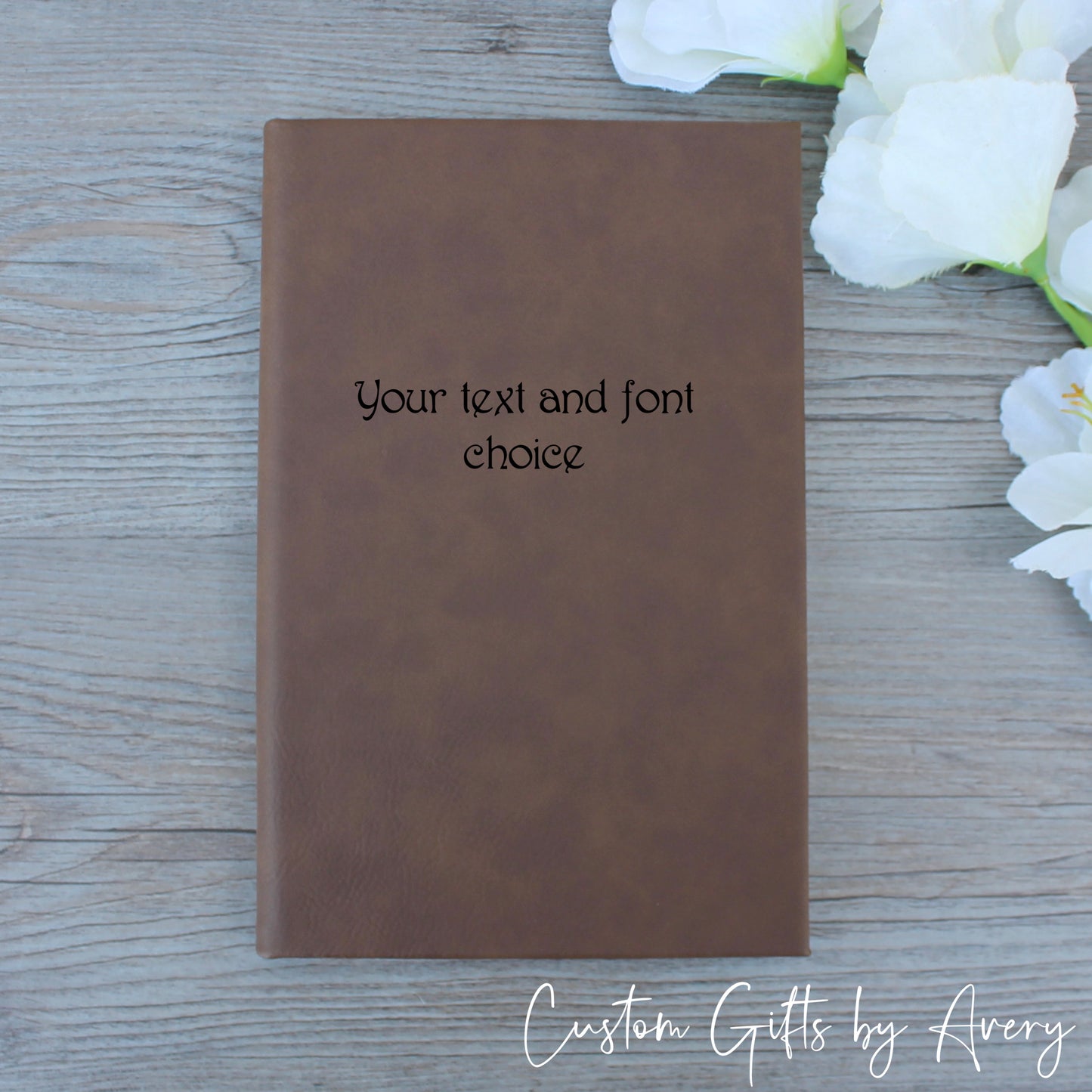 Personalized Notebook Journal ~ Your Text & Font