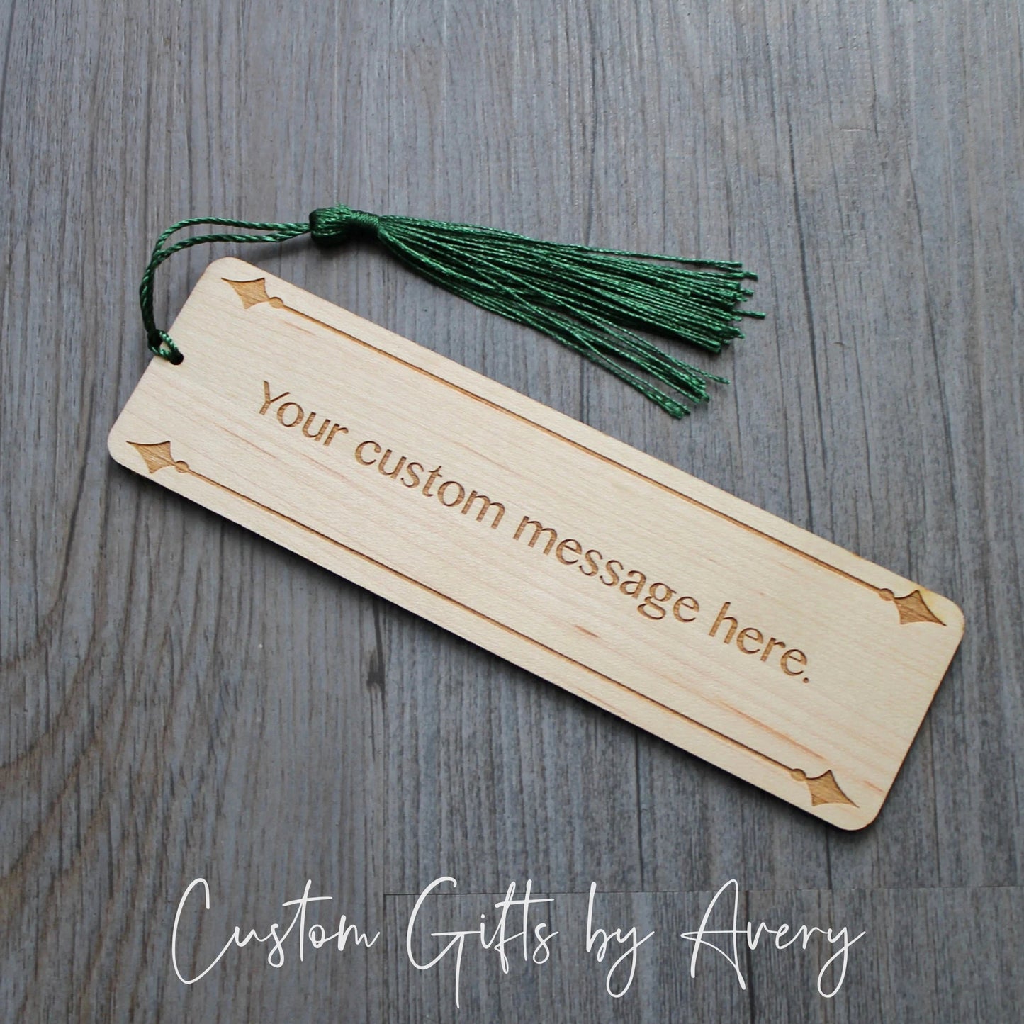 Personalized Maple Wood Bookmark