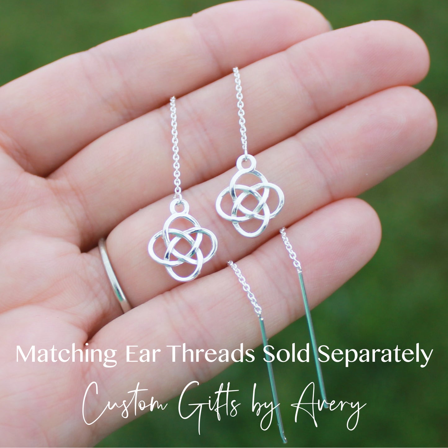 Sterling Silver Celtic Dara Knot Earrings