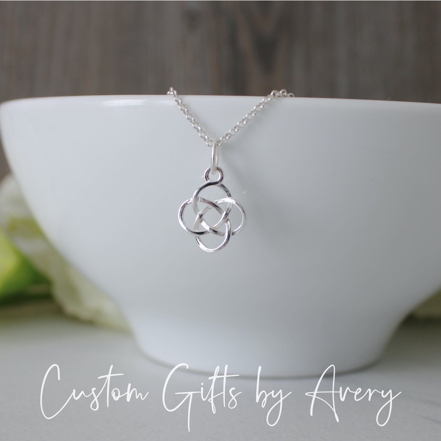 Sterling Silver Celtic Dara Knot Necklace