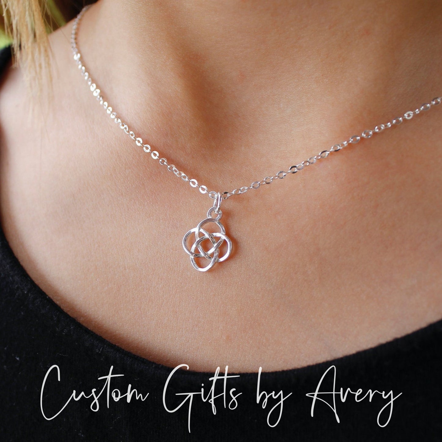 Sterling Silver Celtic Dara Knot Necklace