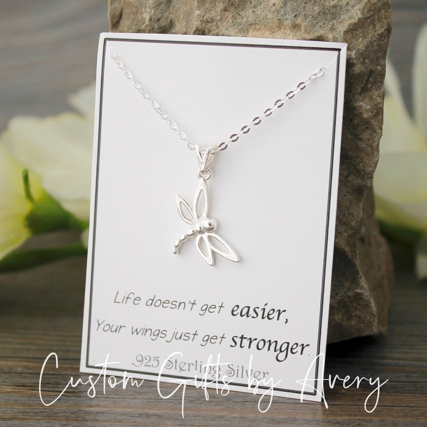 Sterling Silver Dragonfly Necklace