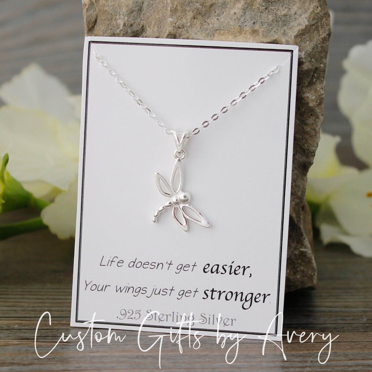 Sterling Silver Dragonfly Necklace