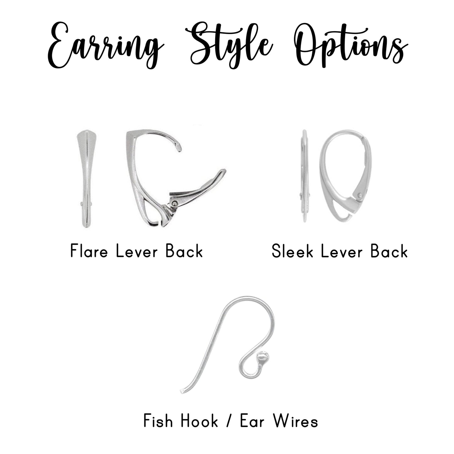 Slender Sterling Silver Teardrop Dangle Earrings