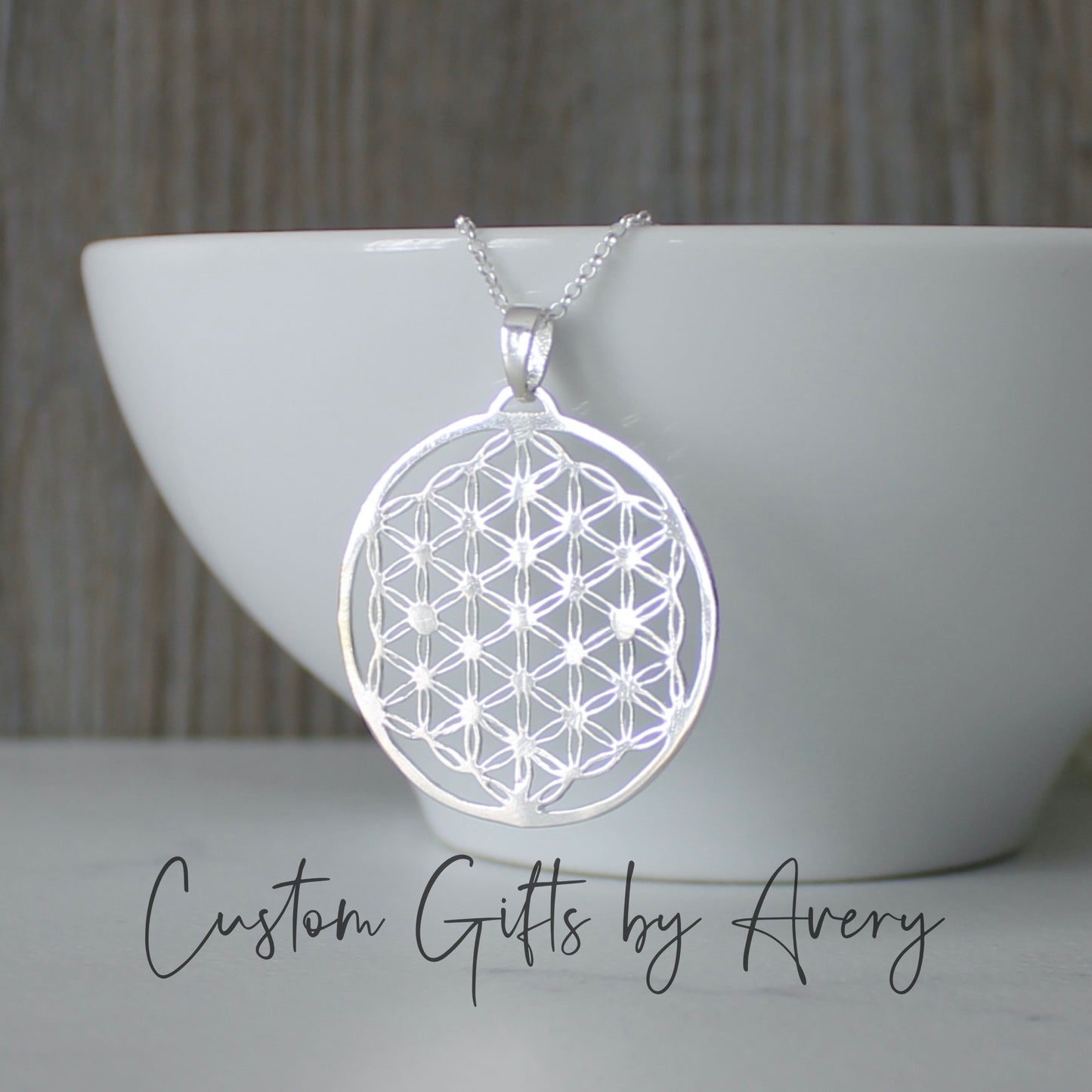 Sterling Silver Flower of Life Pendant