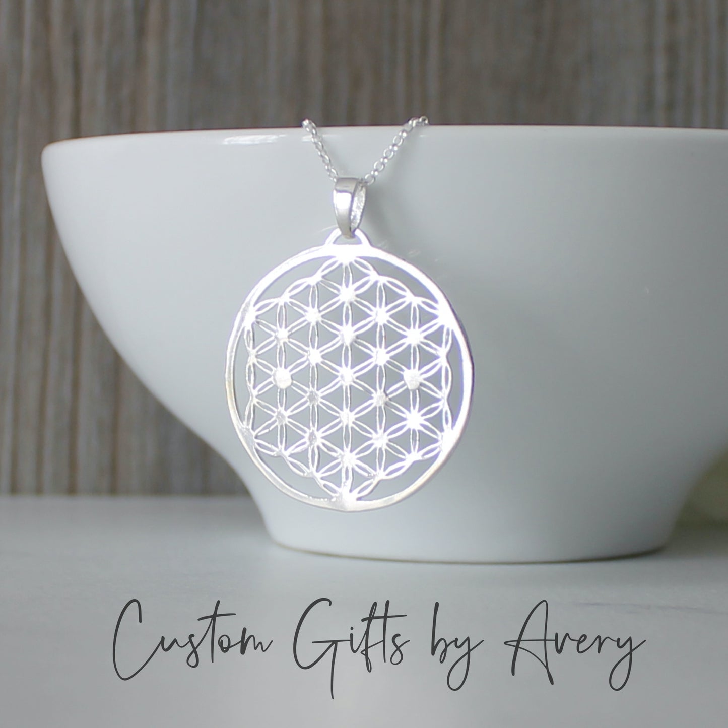 Sterling Silver Flower of Life Pendant