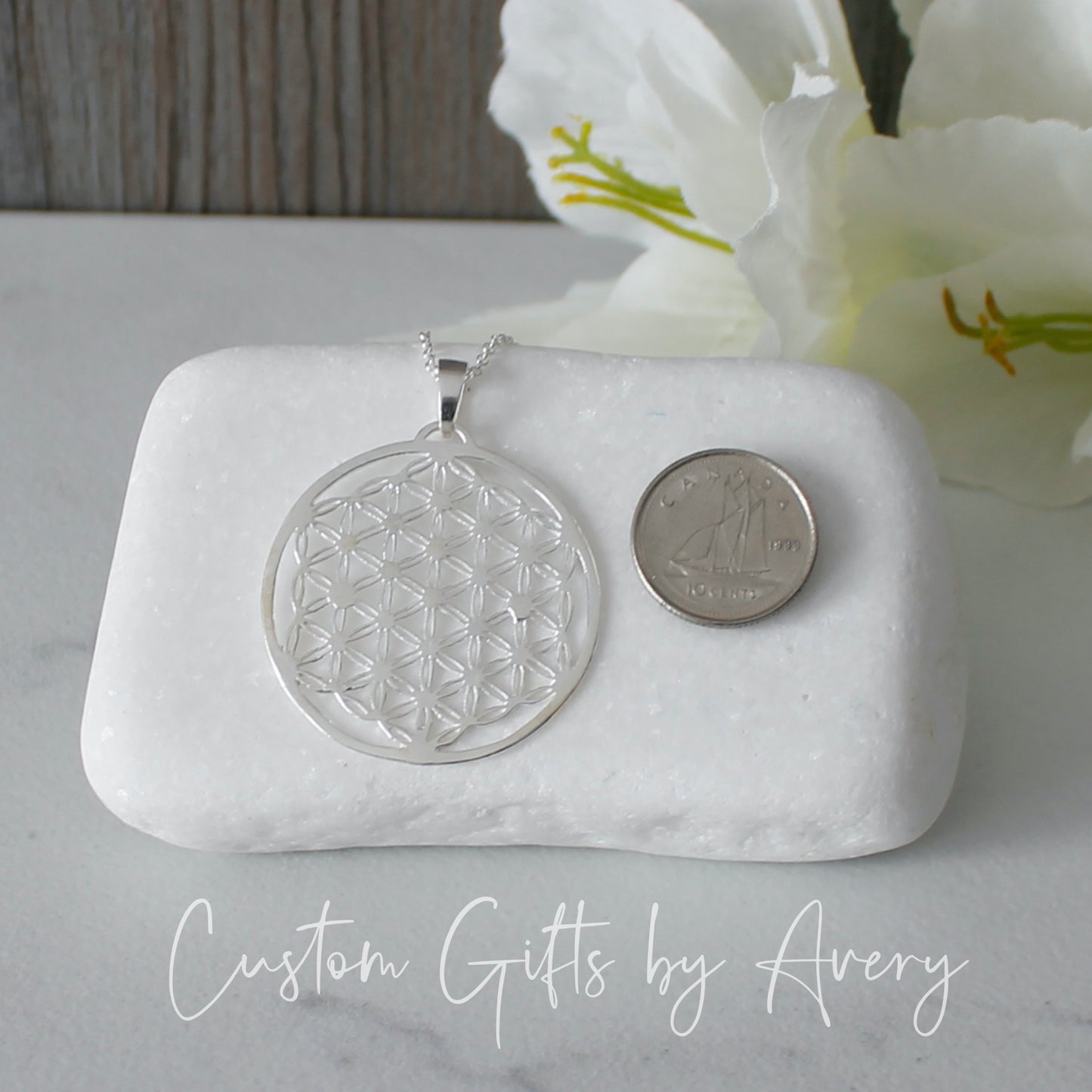 Sterling Silver Flower of Life Pendant