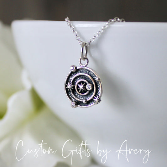 Sterling Silver & Cubic Zirconia Galaxy Necklace