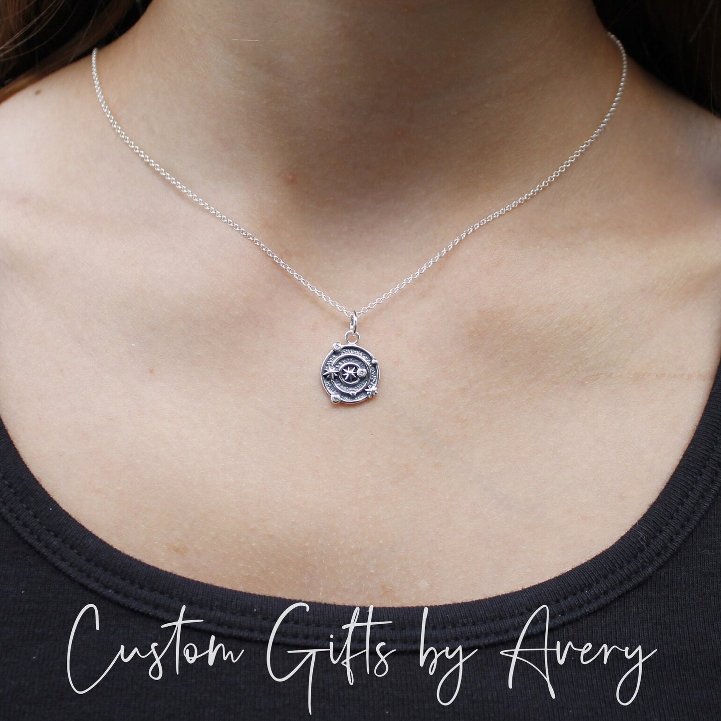 Sterling Silver & Cubic Zirconia Galaxy Necklace