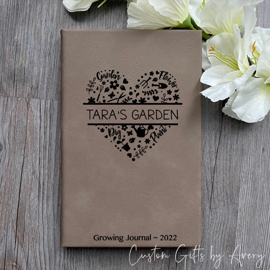 Personalized Gardening Journal ~ Gardener's Heart