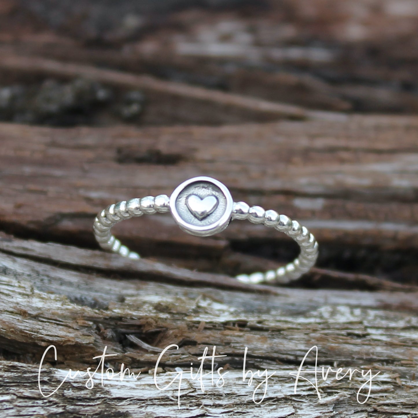 Tiny Sterling Silver Heart Ring