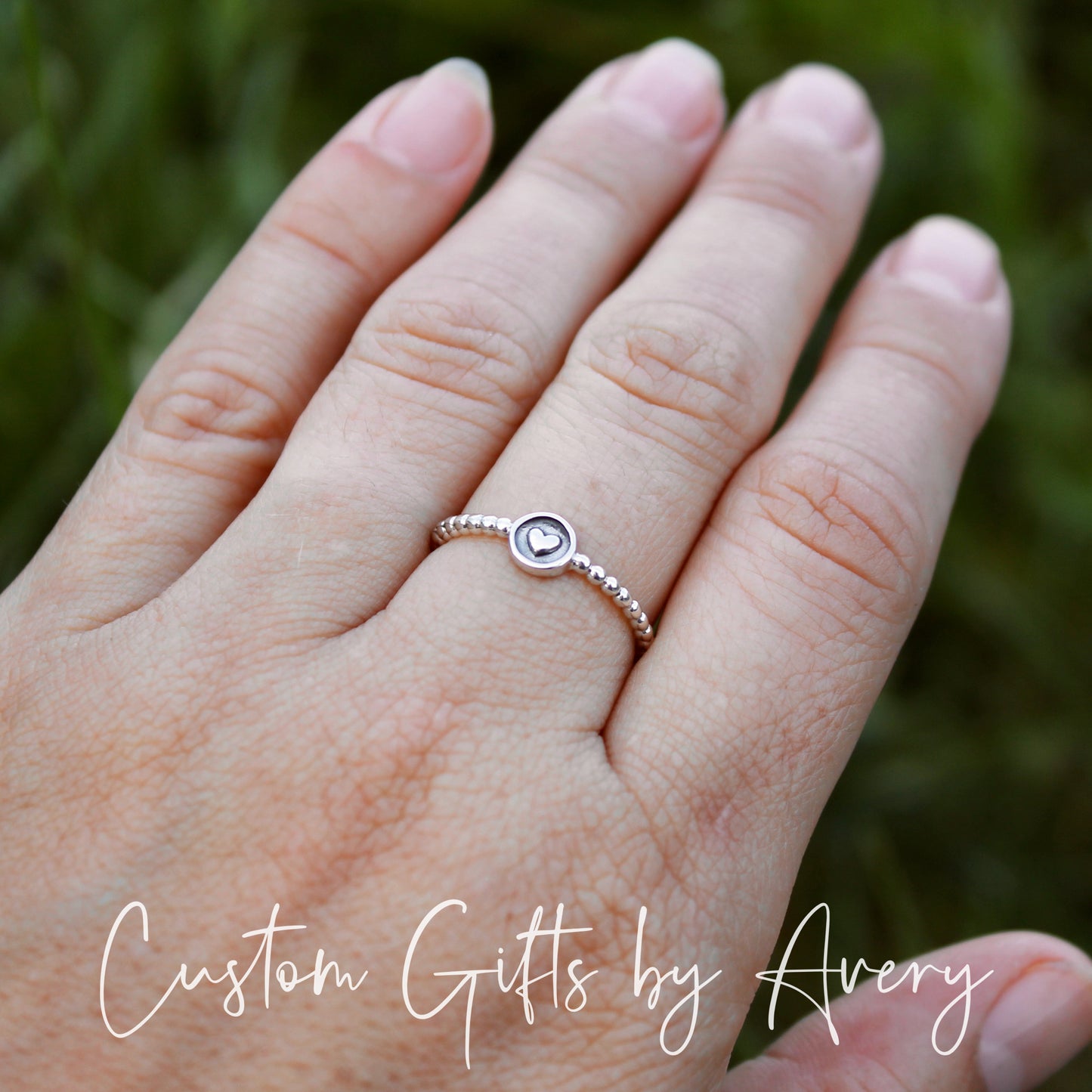 Tiny Sterling Silver Heart Ring