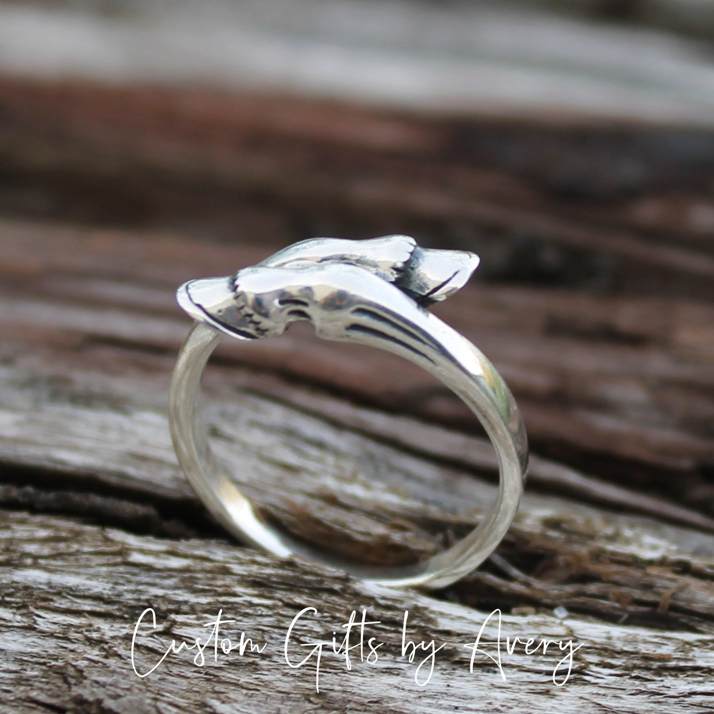 Adjustable Sterling Silver Horse Hoof Ring